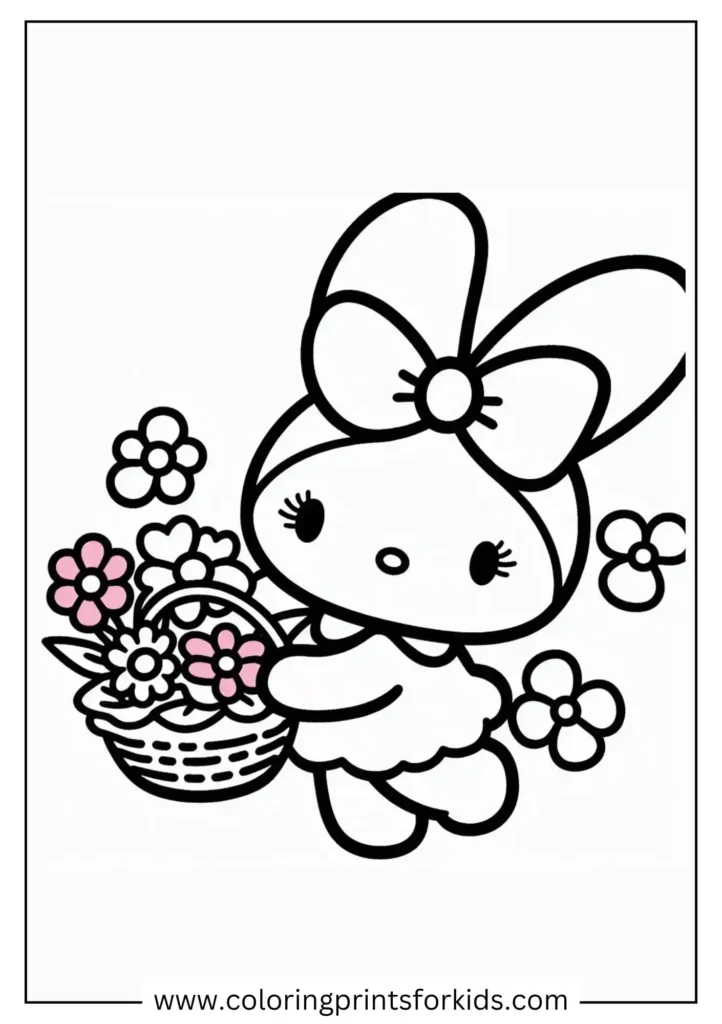 my melody with beautiful flowers