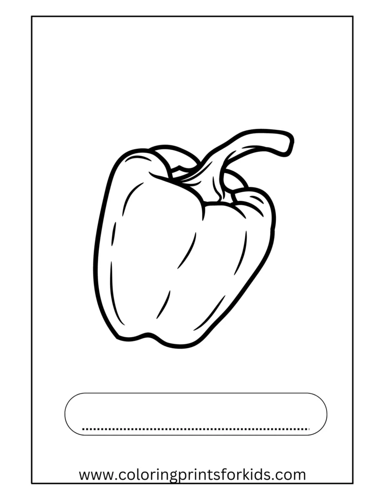 bell peppers coloring pages for free to download