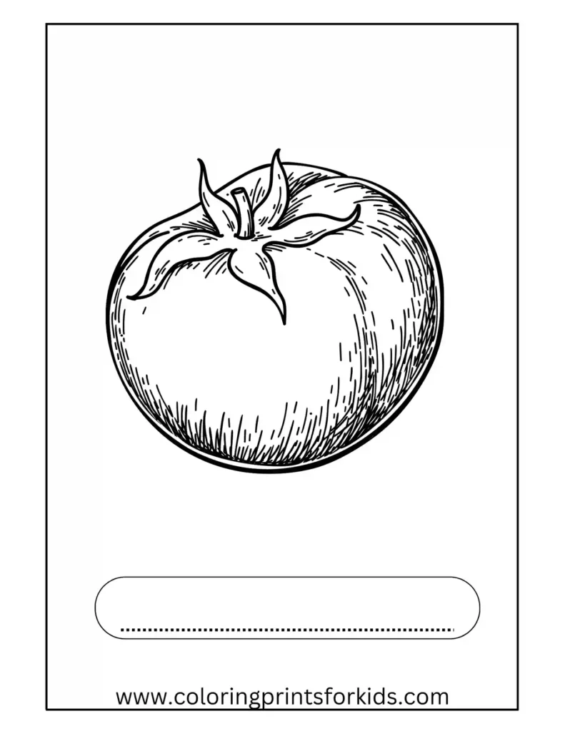 tomato coloring pages for free to download