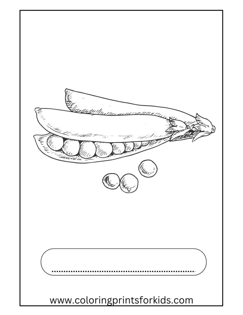 pea coloring pages for free to download