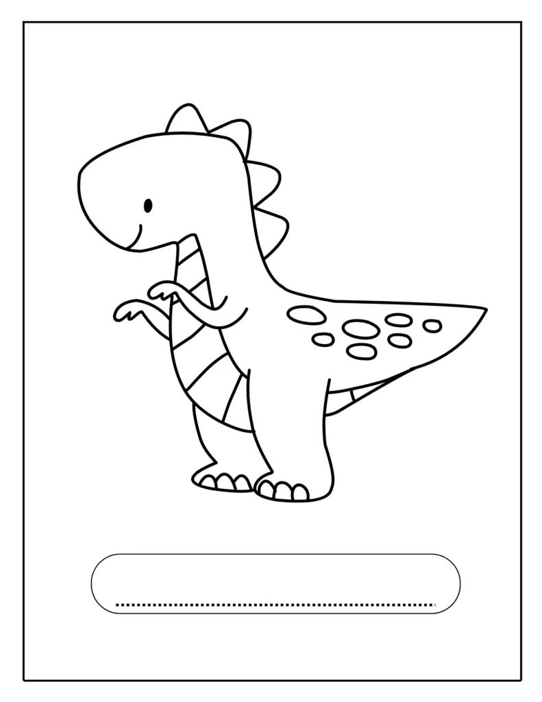 a black and white drawing of a dinosaur