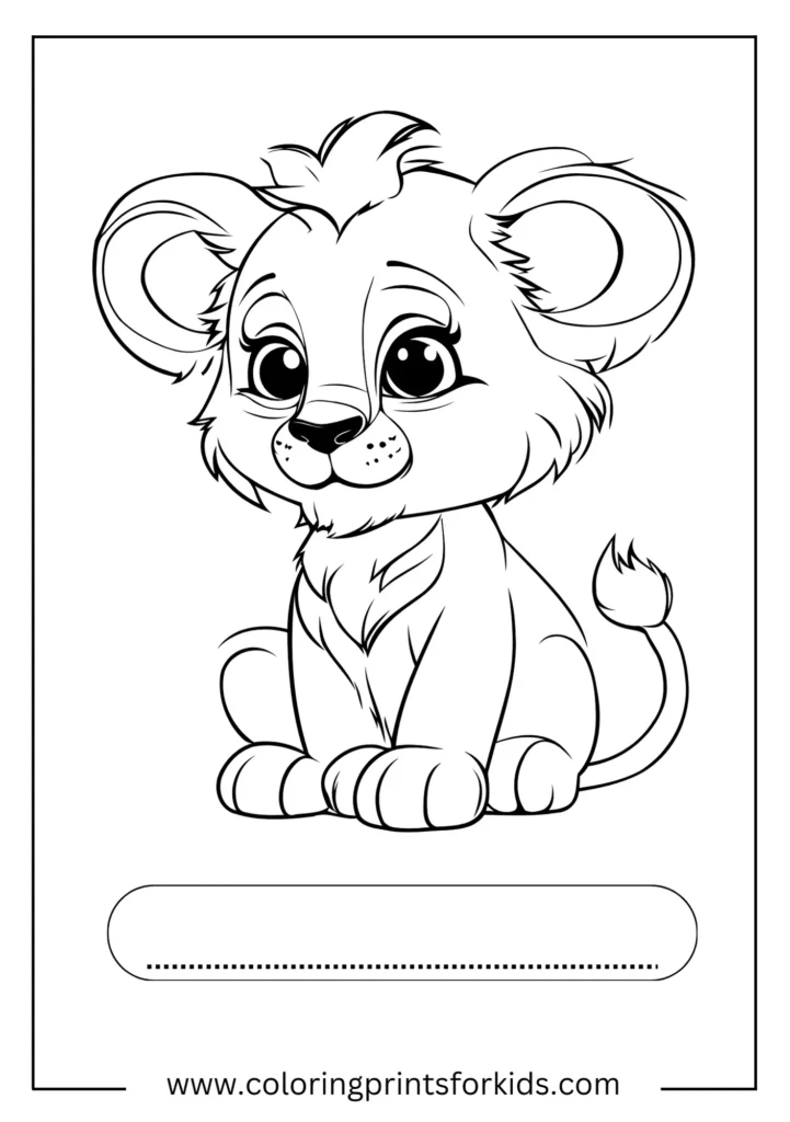 lion coloring pages for kids