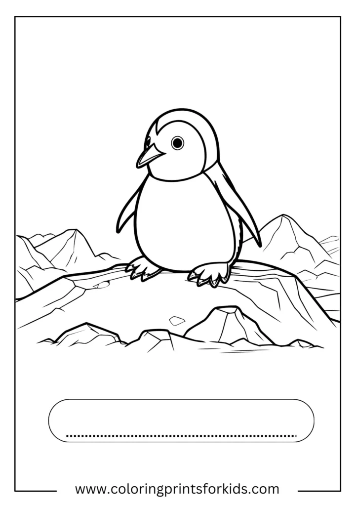 PENGUIN COLORING PAGE