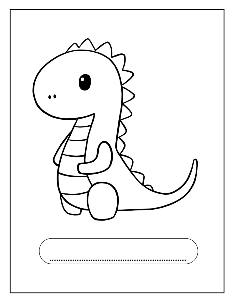 a black and white drawing of a dinosaur