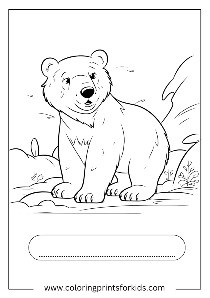 Snow Bear coloring page