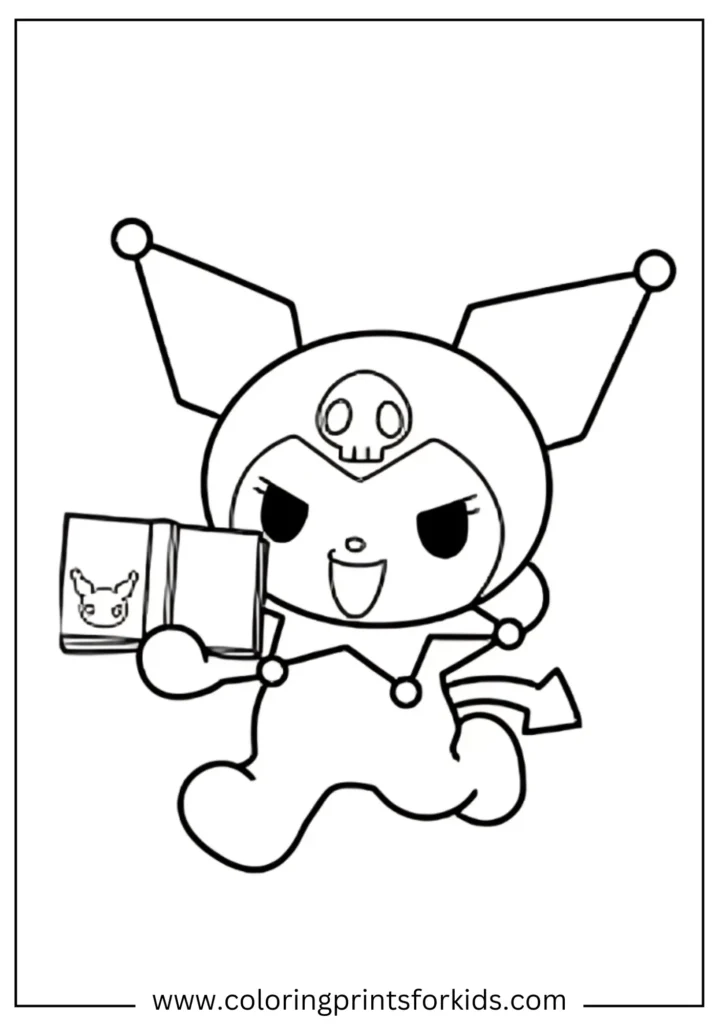 Evil Kuromi coloring page